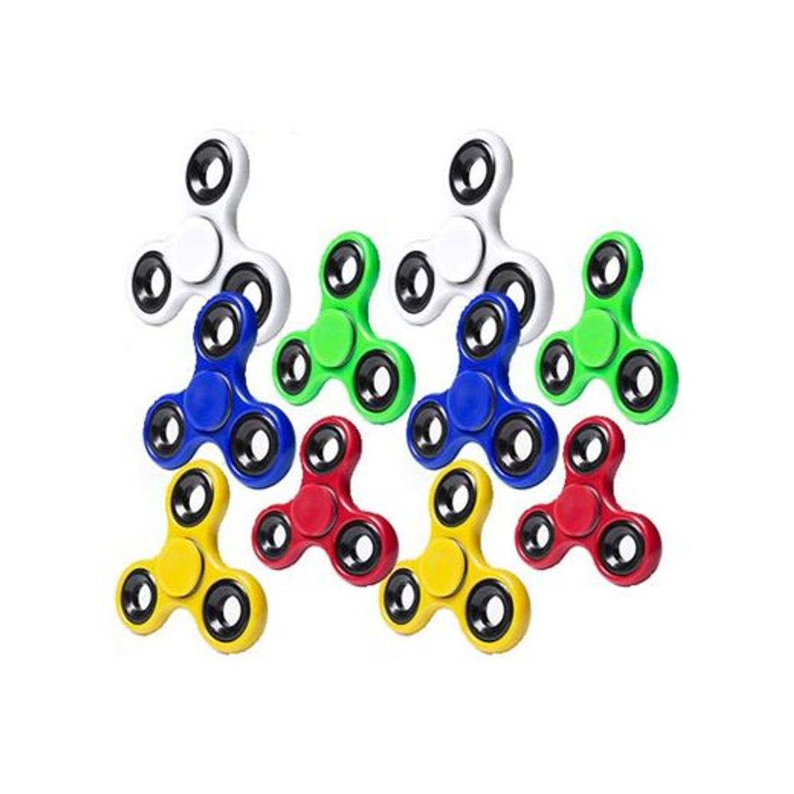 Social Partituki Pack de 10 Spinners de Metal. Idea Genial para Regalos de