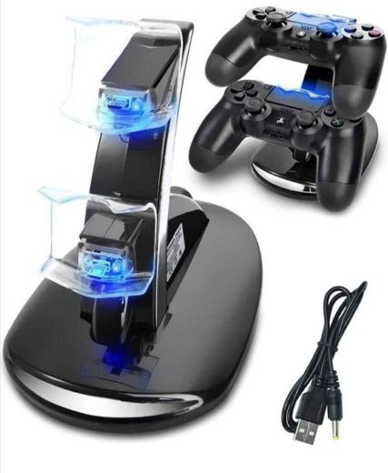 AMANKA Dual USB Dock Station Stand for Playstation 4 Sony PS