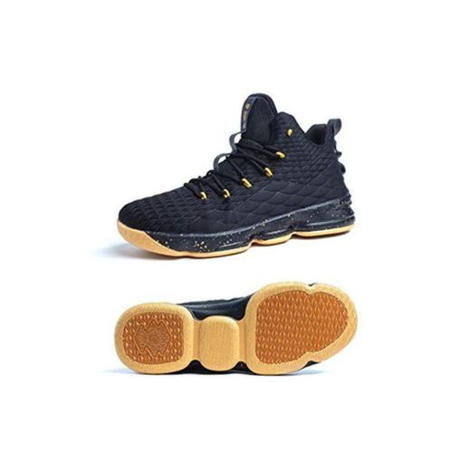 Zapatos Hombre Deporte de Baloncesto Sneakers de Malla para Correr Zapatillas Antideslizantes