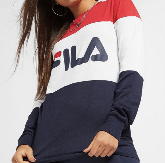 Fashion Fila camiseta de manga larga Colour Block 