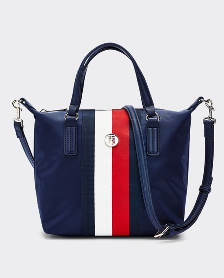 Products Bolso de mano pequeño Tommy Hilfiger de nylon en azul marino