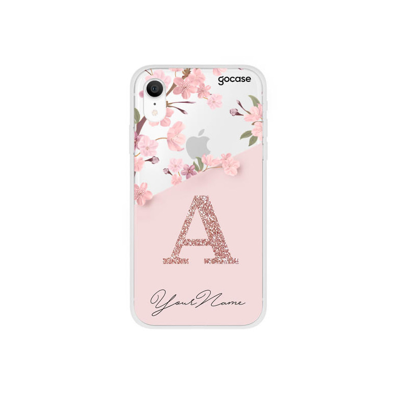 Producto Funda Classical Rose initial Glitter