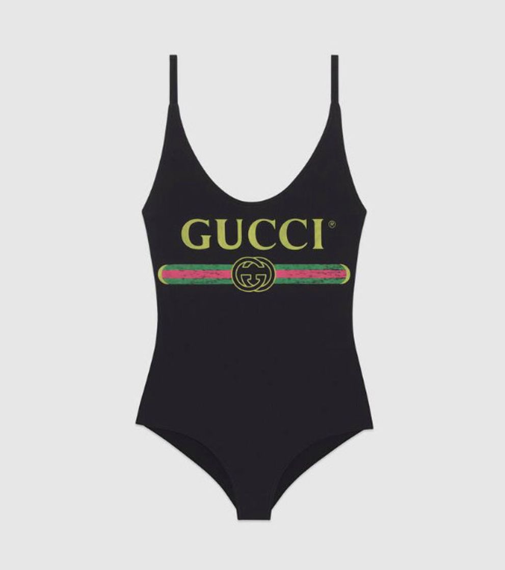 Fashion Traje de Baño Brillante con Logo Gucci