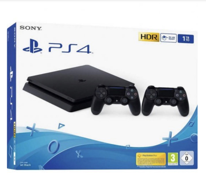 Fashion Ps4 slim 1TB + 2 sony dualshock