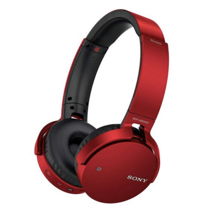 Moda Sony MDR-XB650BT Auriculares Bluetooth Rojo