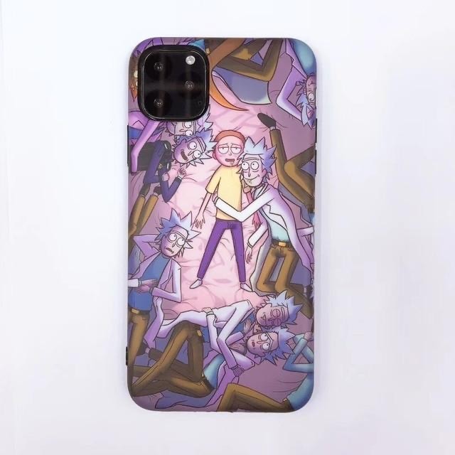 Social Funda de rick & morty purple world