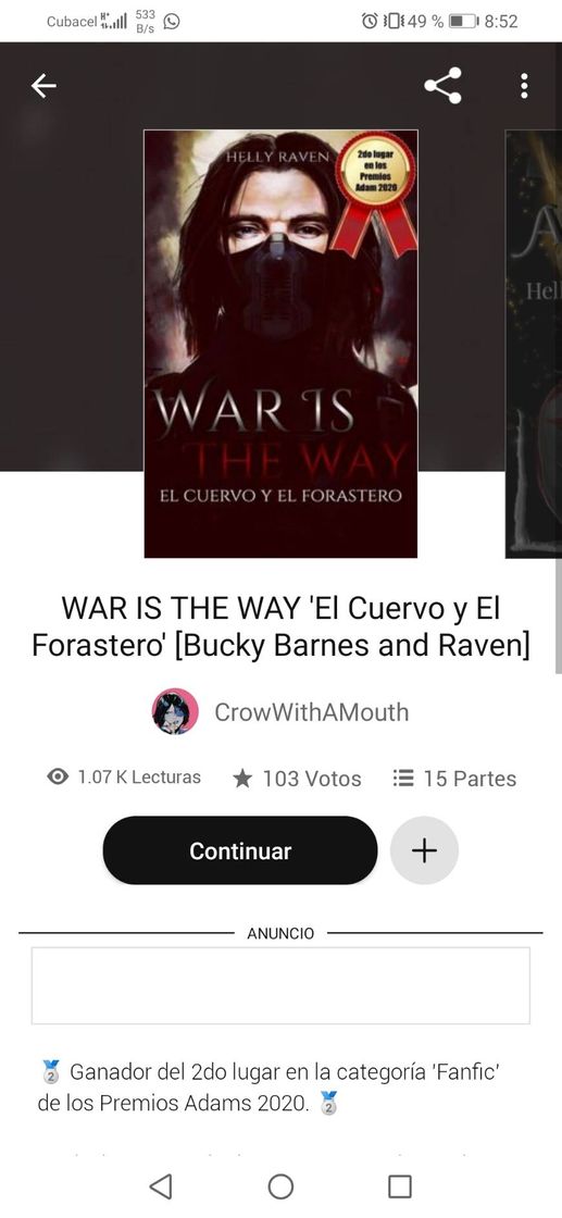 Moda El Cuervo y el Forastero. Fanfic wattpad 