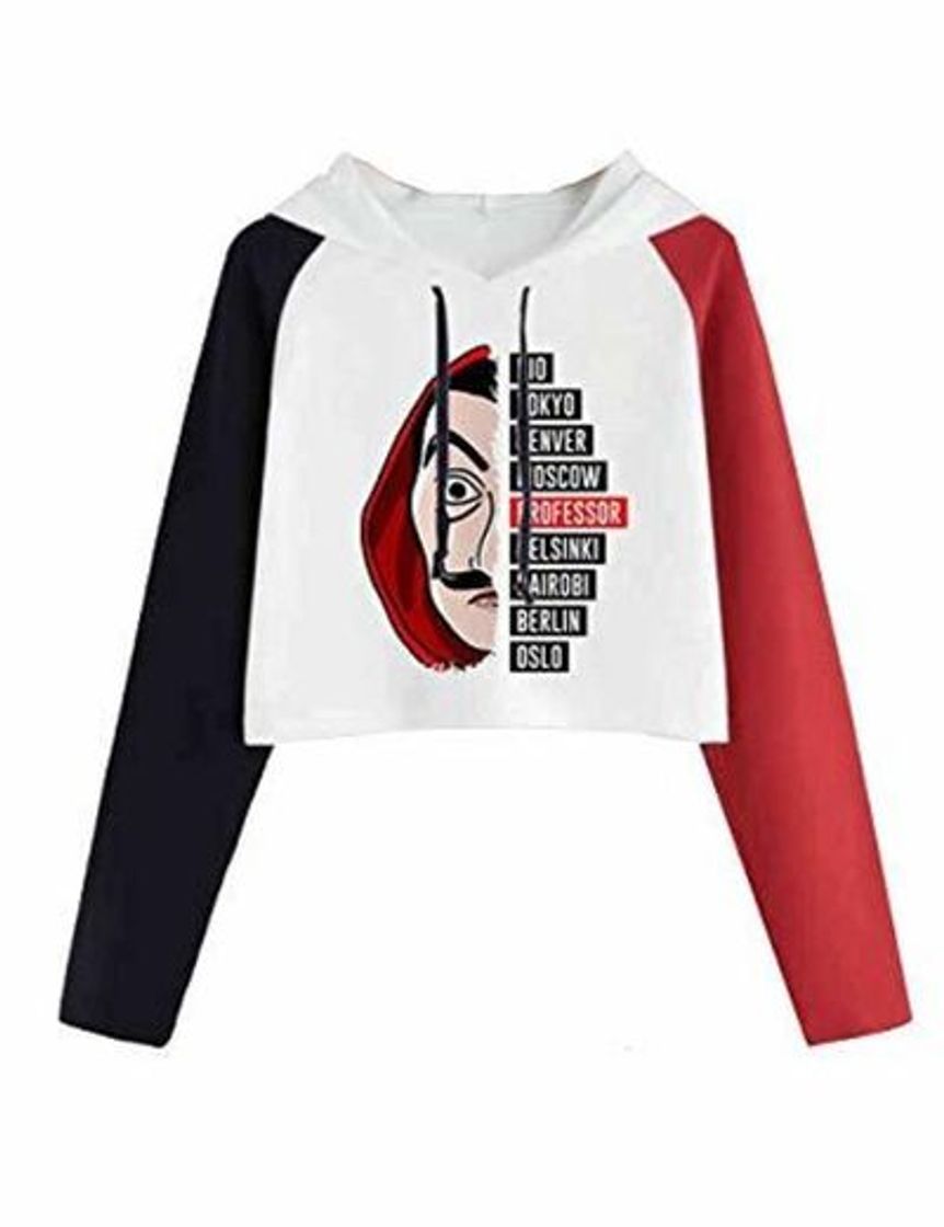 Social Sudadera La casa de Papel Corta, Sudadera con Capucha La casa de