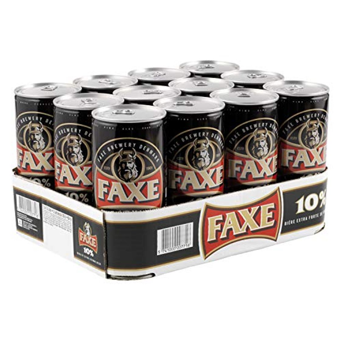 Product 12 x Faxe stout extra fuerte de lata de Dinamarca 1 litro