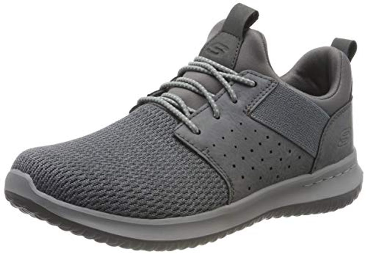 Moda Skechers Delson-Camben, Zapatillas para Hombre, Gris