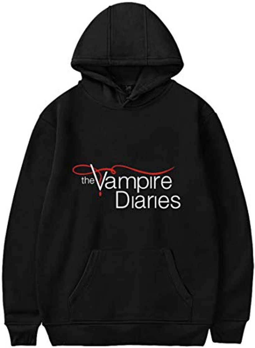 Moda MINIDORA Vampire Diaries Hombre Hoodies Suéter Unisex Sudadera con Capucha para Fans