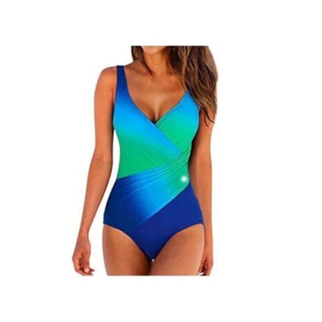 Social Overdose Traje De BañO para Mujer con Relleno Push Up Estampado Moda Una Pieza Ropa De Playa Monokini BañAdor Deportivo Vintage Verano Tallas Grandes 5XL