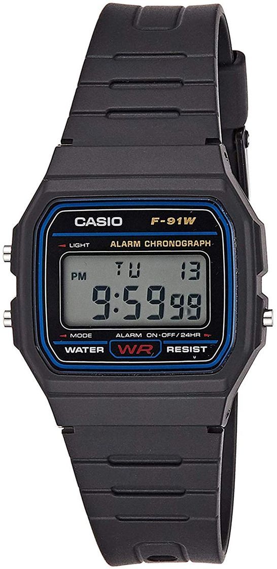 Moda Reloj Casio Collection para Hombre F-91W-1YER