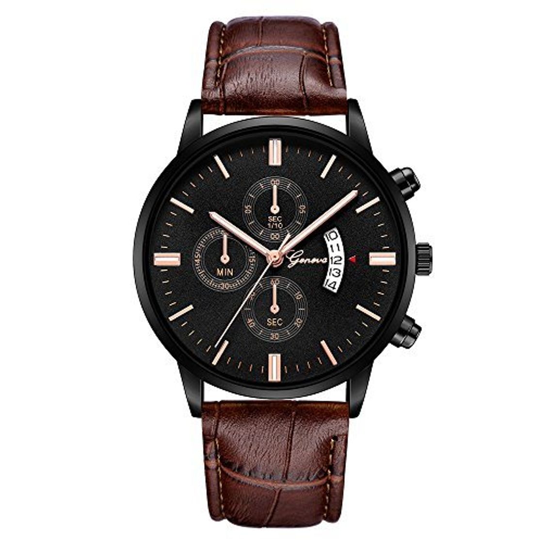 Lugares Kanlin1986 Relojes Hombre Reloj para Hombre De Ginebra Fecha Reloj De Pulsera