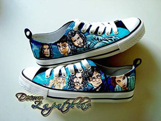 Zapatillas customizadas personalizados lona Harry Potter