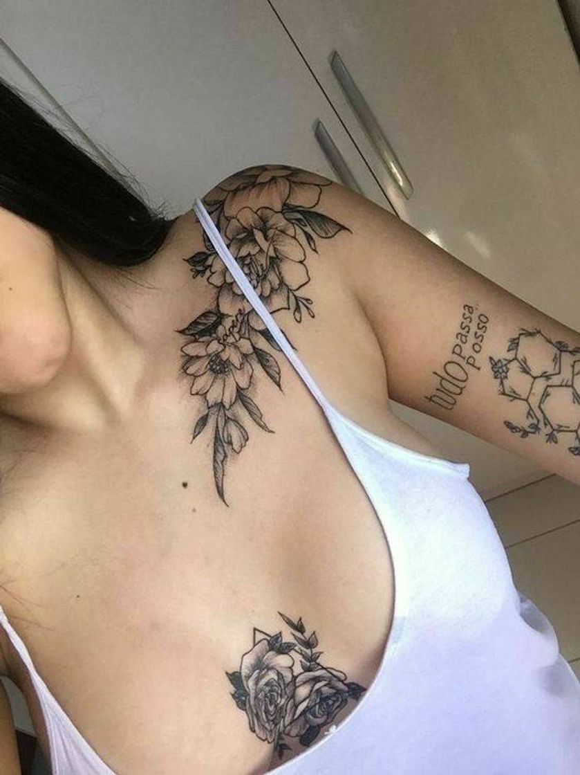 Fashion Inspirações de tatuagens femininas