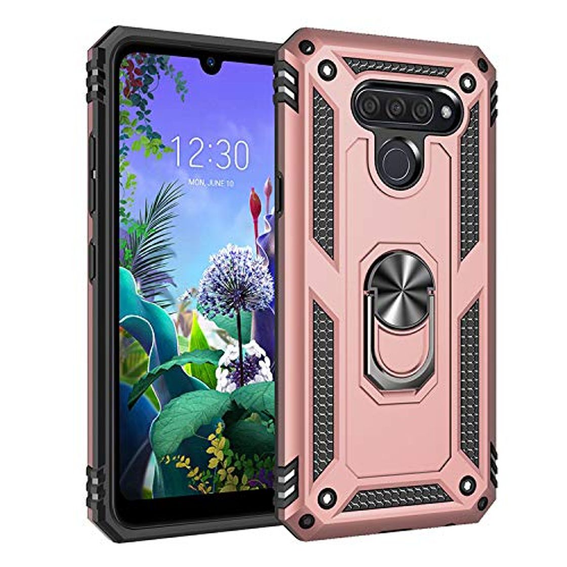 Product Dedux Funda LG Q60/LG K50 [Tough Armor Series] Robusta Anti-Arañazos Panel Trasero