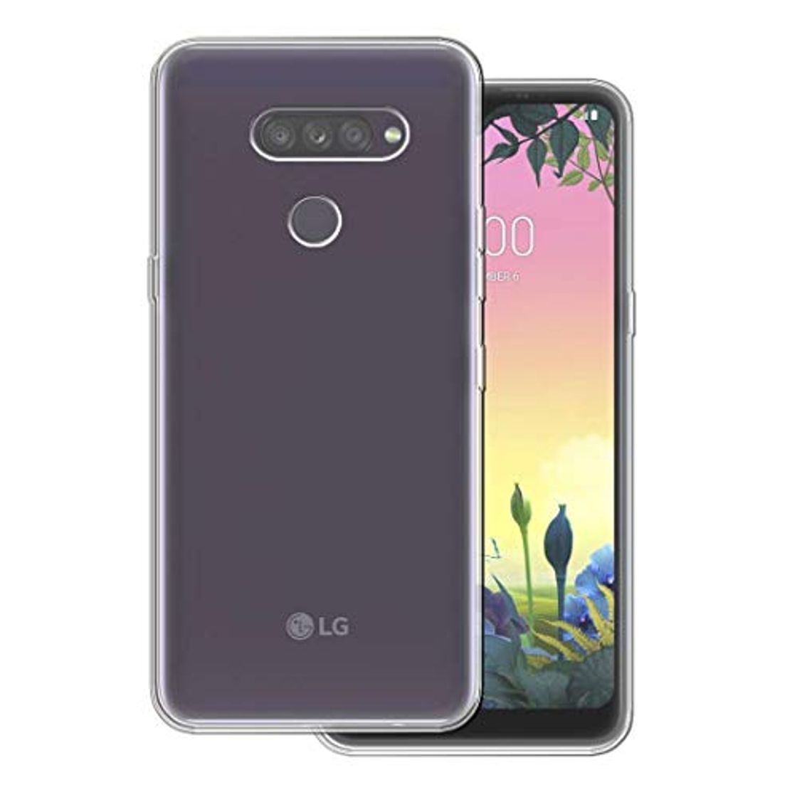 Product SCDMY Funda para LG K50S Funda,Protectora Silicona Carcasa, Anti-vibración, Anti-rasguños,Ultra Delgado Transparente