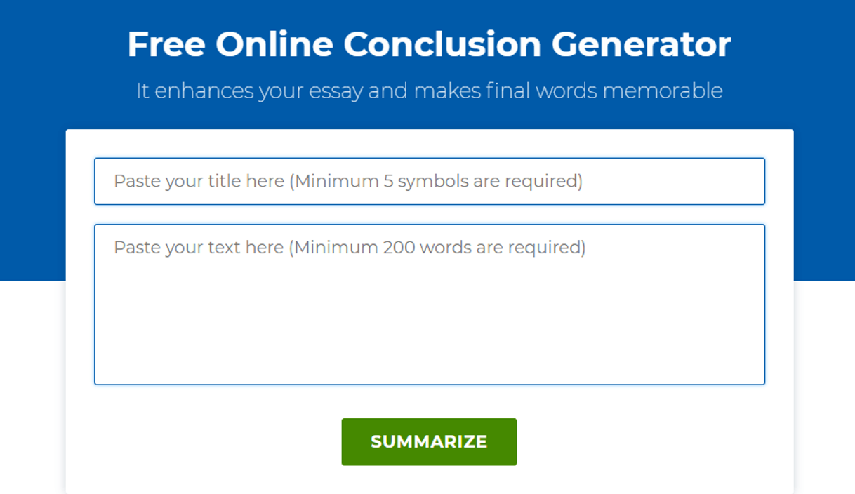 Moda Free Online Conclusion Generator - GradesFixer