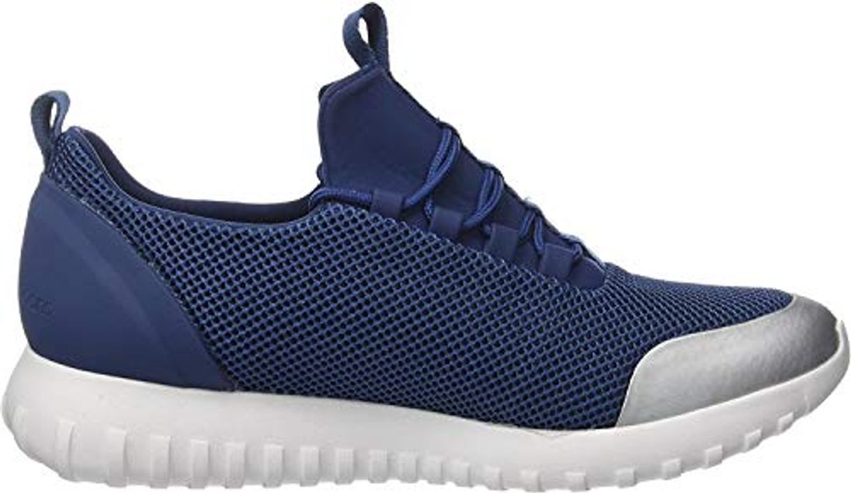 Social Calvin Klein Jeans Ron Mesh/Brushed Metal, Zapatillas para Hombre, Azul