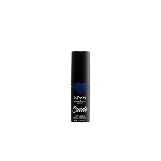 Nyx Professional Makeup Barra De Labios Mate De Larga Duración Y Cobertura Total Suede Matte Lipstick Tono  23  Ex'S Tears Color Azul Oscuro