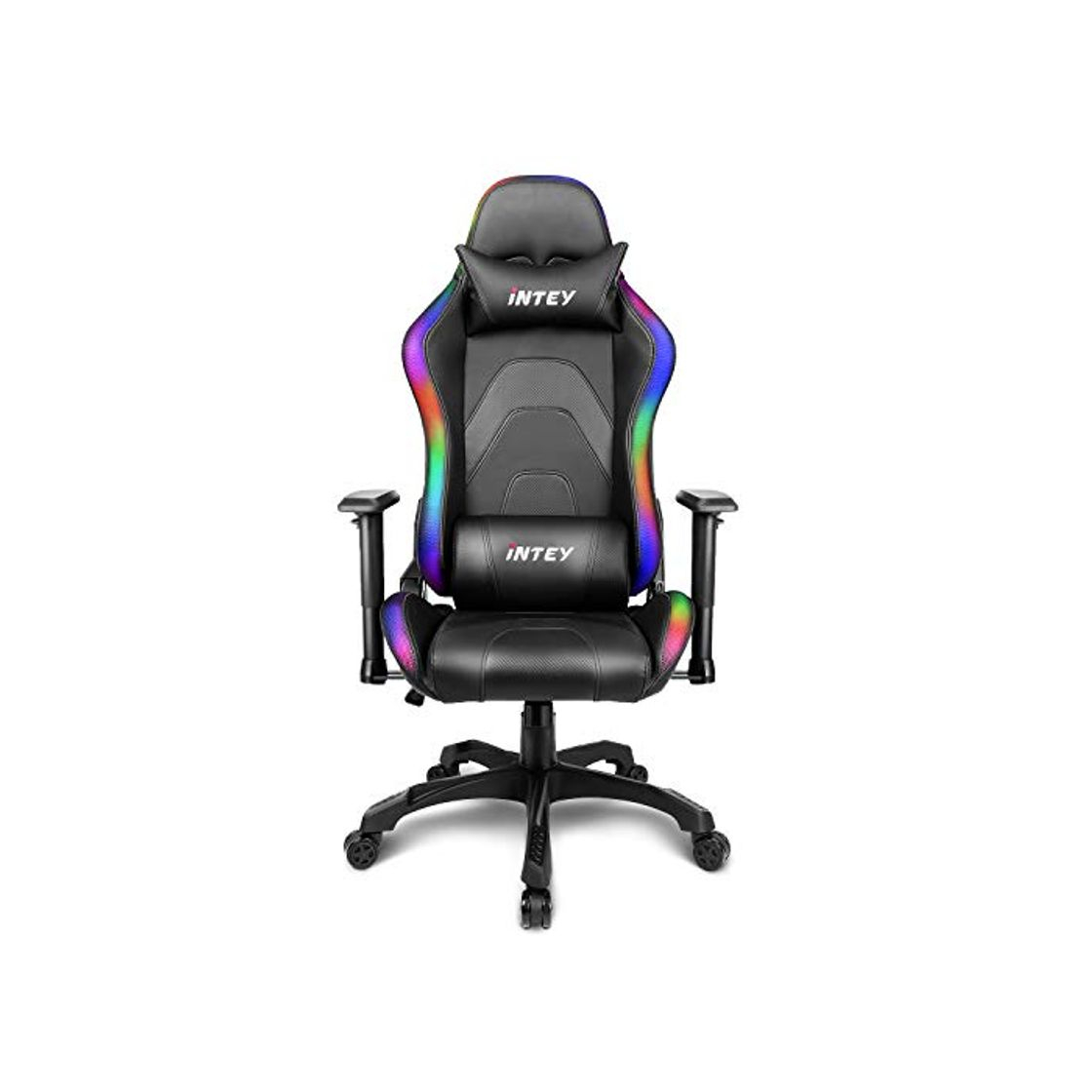 Home INTEY Silla Gaming, Silla Gamer con Tira de LED RGB, Silla Gaming