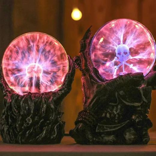 Skull magic ball night light  electrostatic lamp home decor