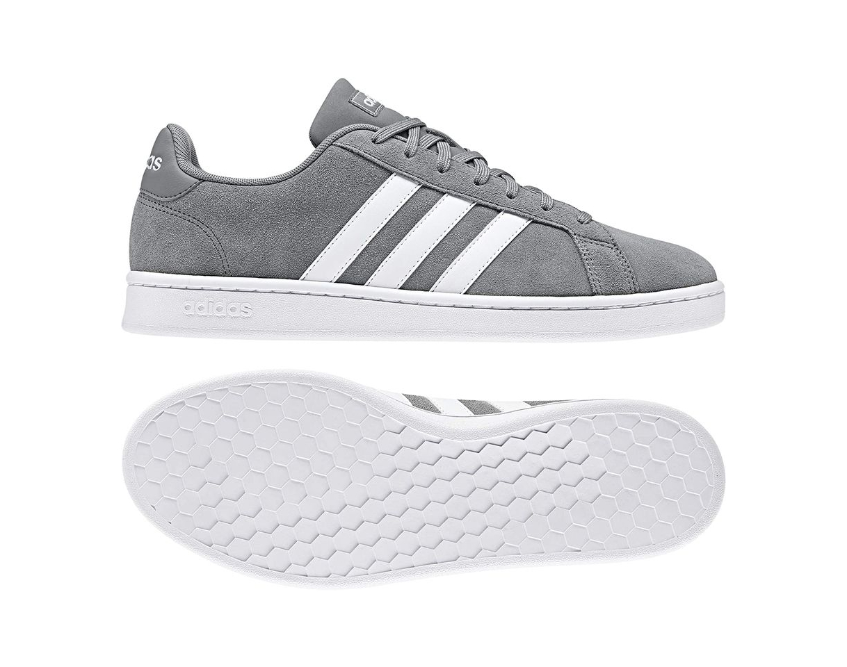 Fashion Adidas Grand Court, Zapatillas de Tenis para Hombre, Gris