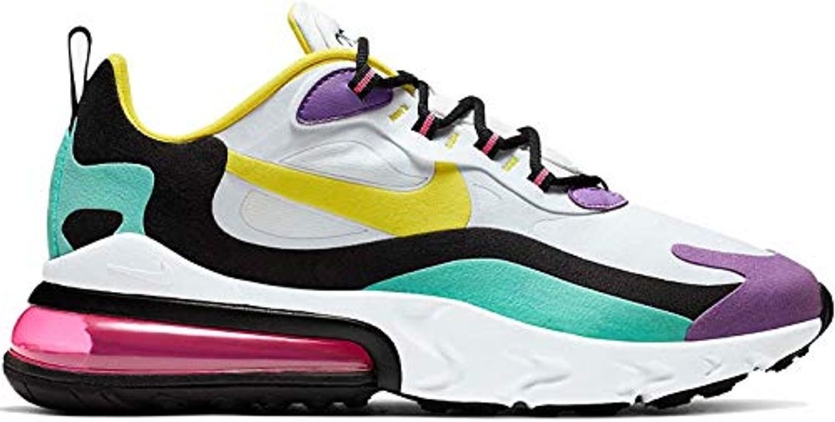 Products Nike Air MAX 270 React Geometric Abstract AO4971-101 White Dynamic Yellow Black