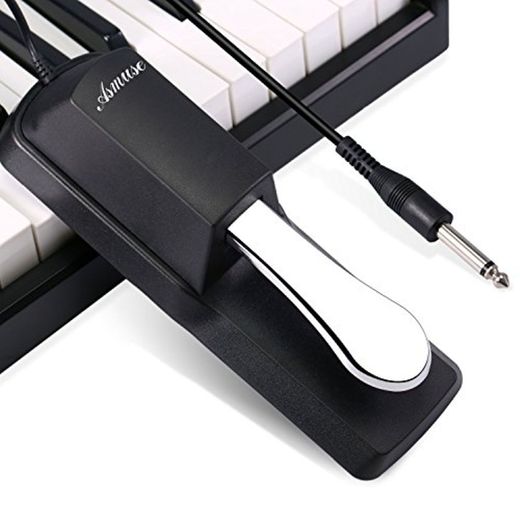 Asmuse Pedal Piano Sustain Teclado para e Piano Digital Yamaha Casio y