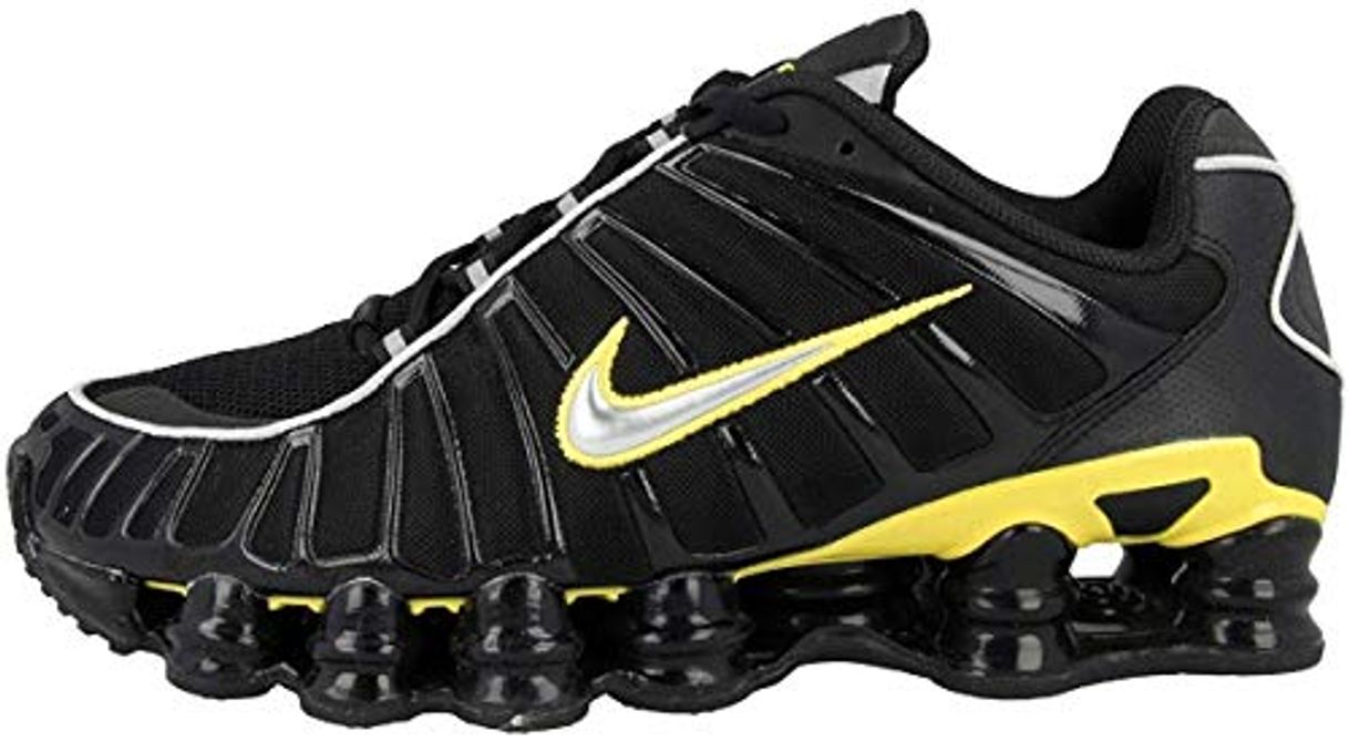 Fashion Nike Schuhe Shox TL Black-Metallic Silver-Dynamic Yellow