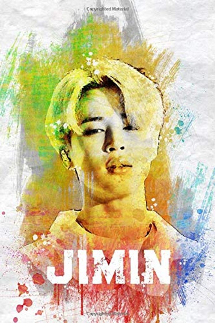 Book Jimin: BTS Member Color Splatter Art 100 Page 6 x 9" Blank Lined Notebook Kpop Army Merch Journal Book