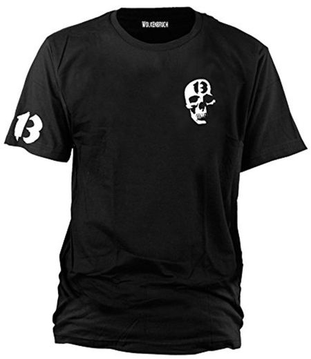 Wolkenbruch - Camiseta de calavera con 13 calaveras Tallas