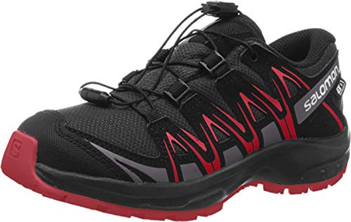 Products Salomon XA Pro 3D CSWP J, Zapatillas de Deporte Unisex Niños, Negro/Rojo