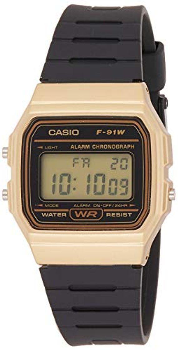 Social Casio Reloj Digital para Unisex de Cuarzo con Correa en Resina F-91WM-9AEF