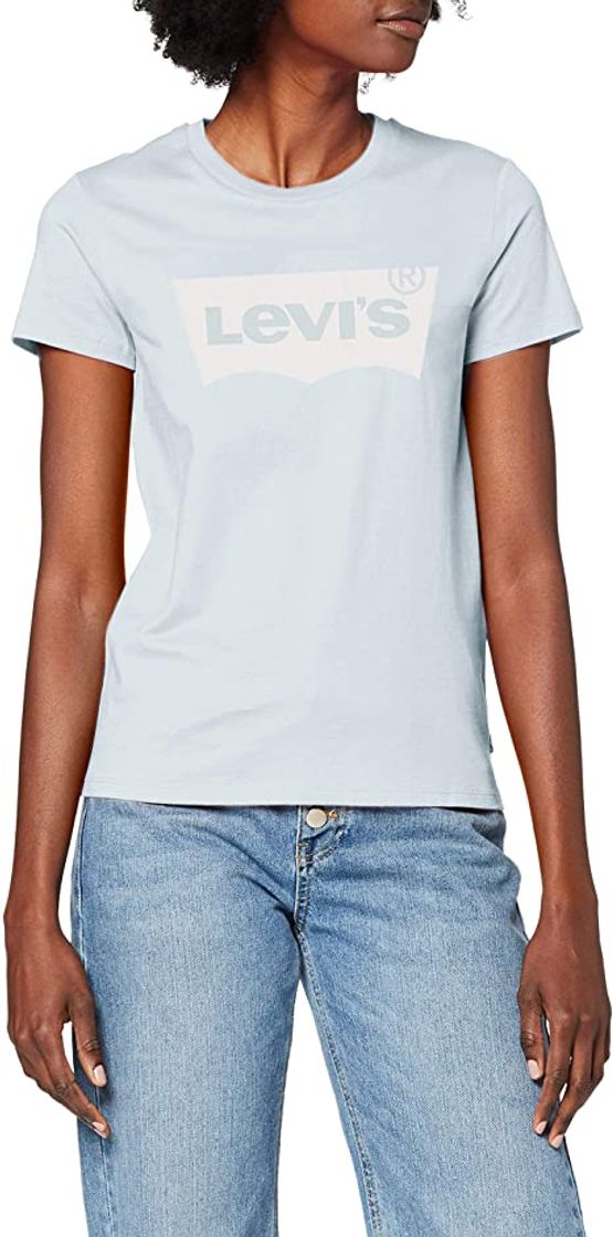 Moda Levi's The Perfect Tee, Camiseta para Mujer, Blanco