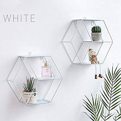 Moda Estantería geométrica de pared 🌵🍃