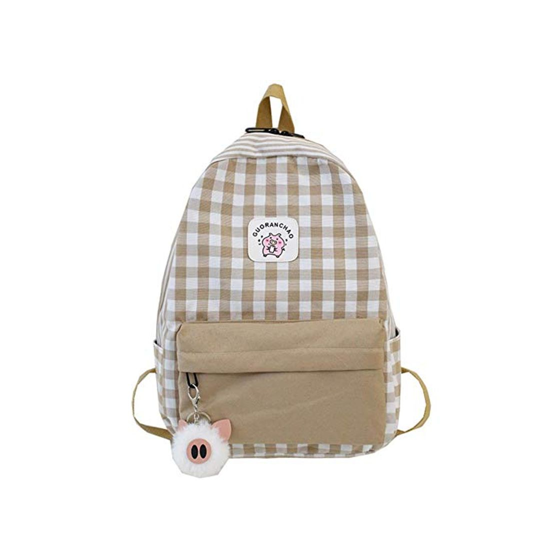MIZ - Mochila escolar de lona para estudiantes