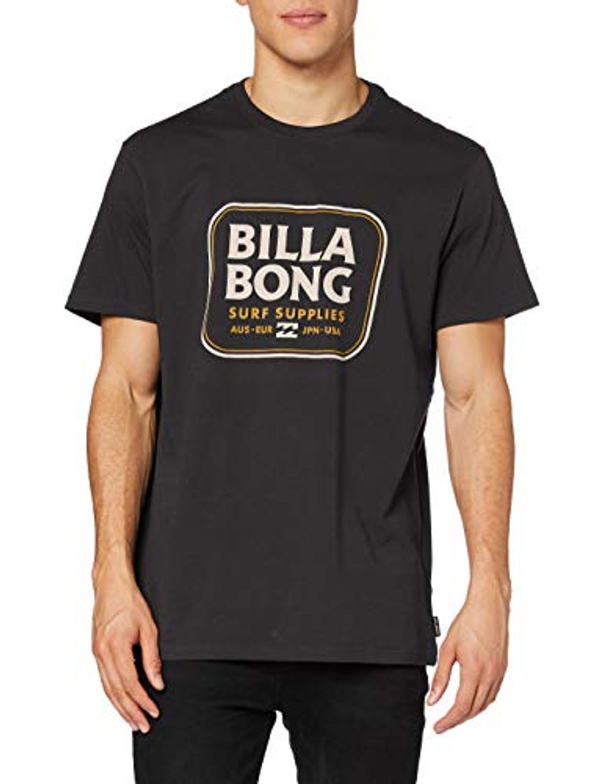 Social BILLABONG Jackson SS Camiseta, Negro
