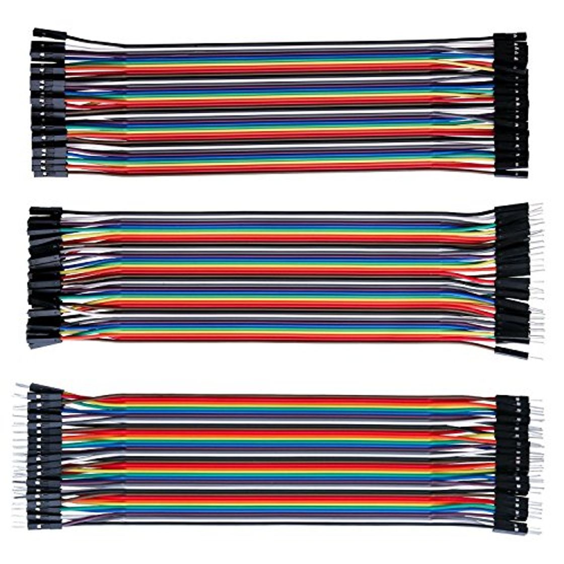 Product Jumper Wire Dupont Kable Puentes - ALLEU J7011 120PCs Bunt Kable 40