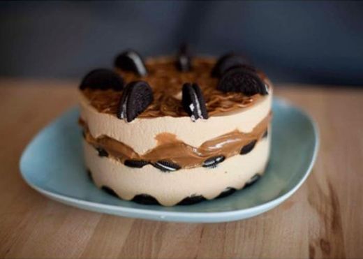 Torta helada oreo.