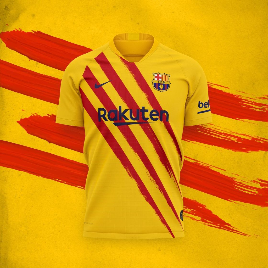 Fashion Camisa do Barcelona Senyera 2019/20