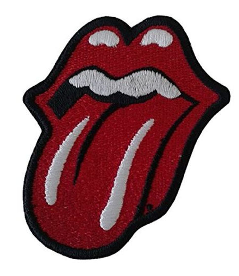 Social Patch Parche Bordado Termoadhesivo Logo lengua ROLLING STONES