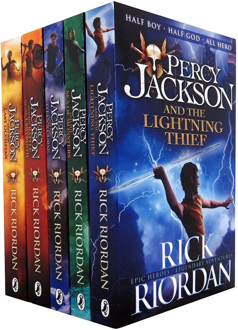 Libro Percy Jackson 5 Books Collection Set Pack The Lightning Thief New