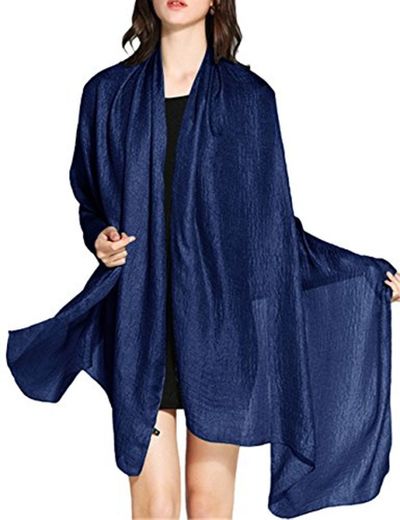 Wedtrend Mujer Chal Elegante Estola para Ceremonia Noche Bodas Fiesta Cosplay WTC30002 Navy