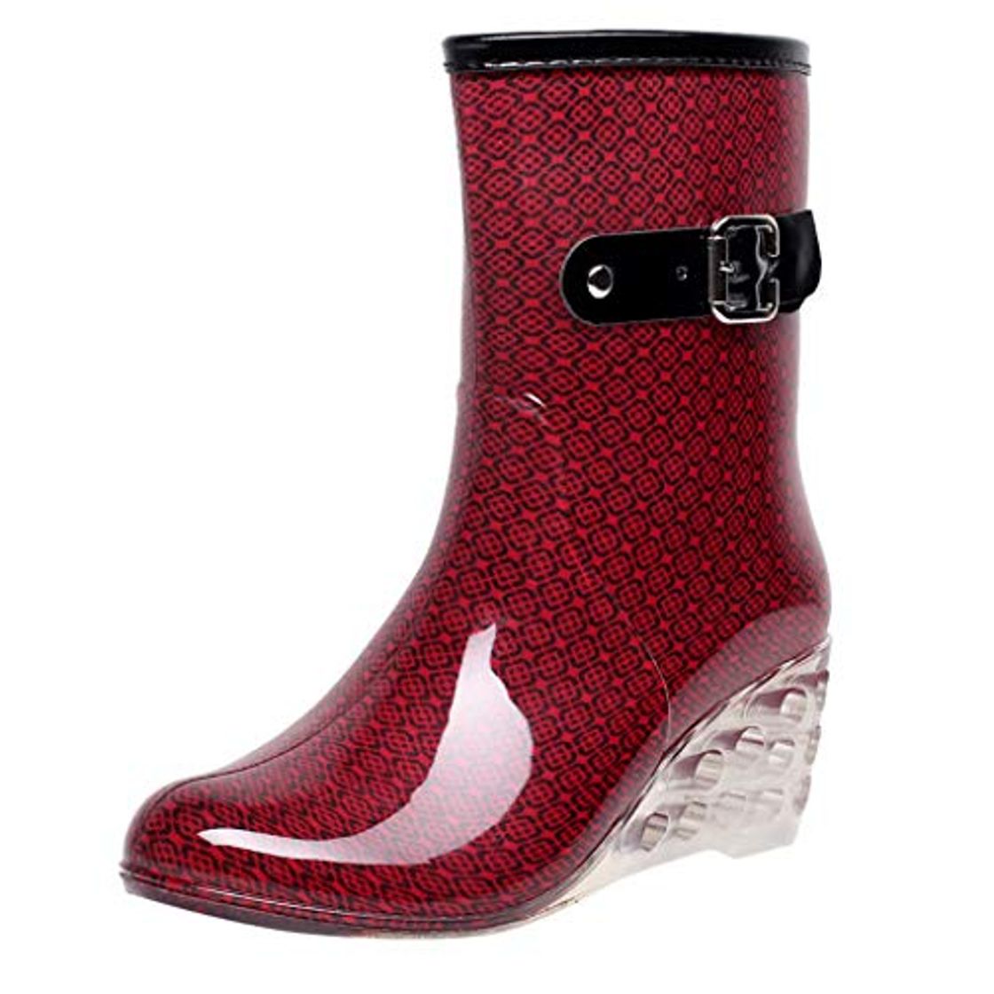 Fashion YWLINK Botas De Lluvia Mujer Botas De Nieve Estilo Punk TamañO Grande