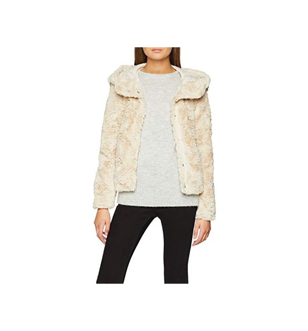 Producto Vero Moda Vmcurl Hoody Faux Fur Short Jacket Boos Chaqueta, Marfil