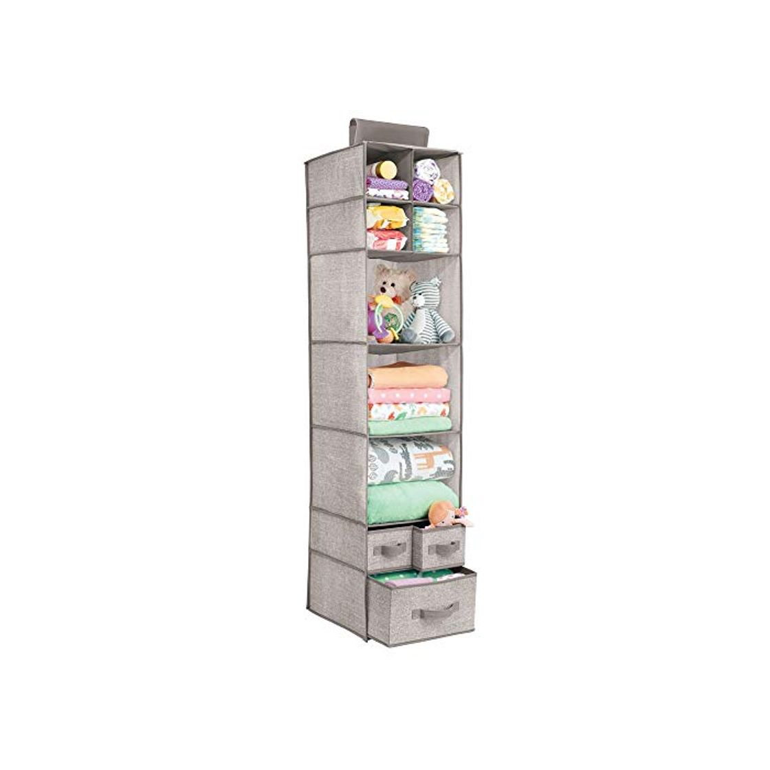 Producto mDesign Colgador de tela – Perfecto organizador de tela para el cuarto