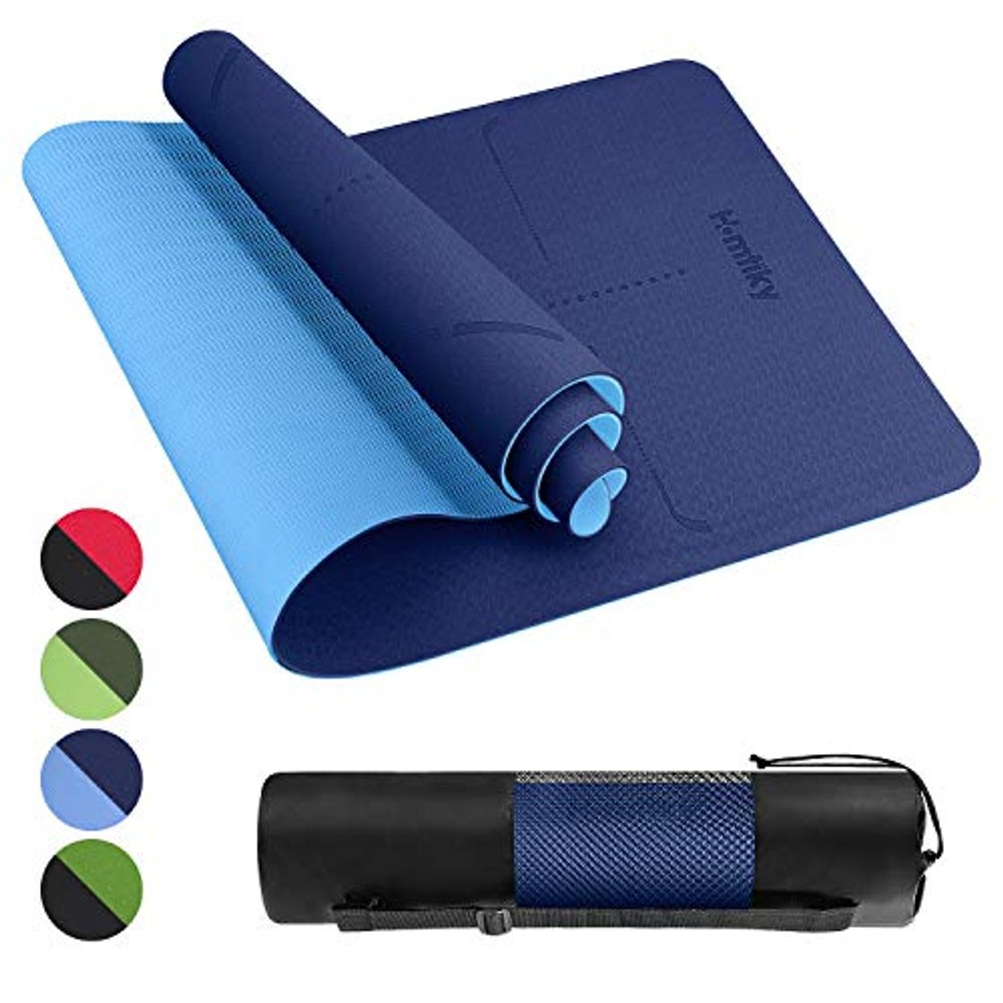 Product Homtiky Esterilla Yoga Colchoneta de Yoga Antideslizante con Material ecológico TPE con