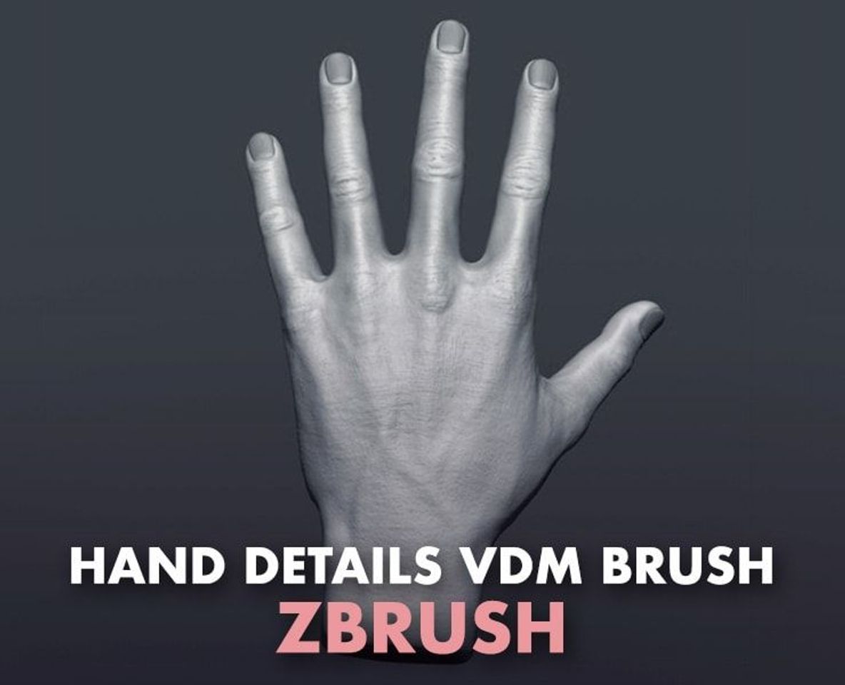 Fashion Zbrush – Hand Details VDM Brush